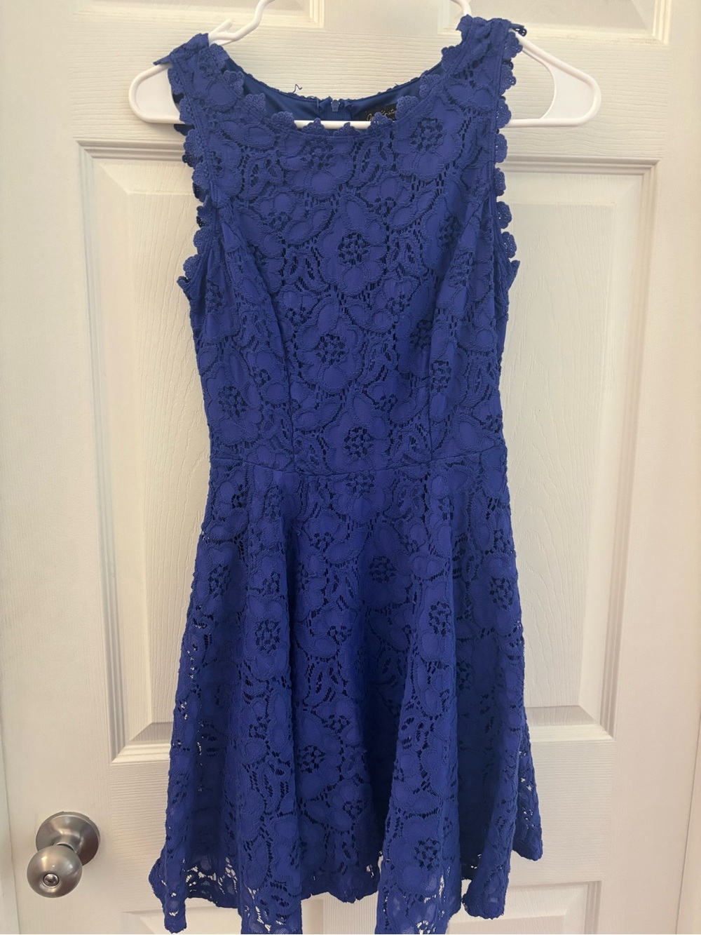 Blue floral dress